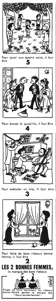 Publicité Bonnes Femmes 1951